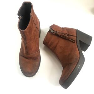 Topshop women’s ankle boots brown size 7
